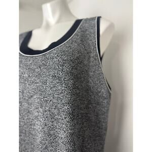 Jones New York Gray and Black Knitted Sleeveless Top 3X NWT